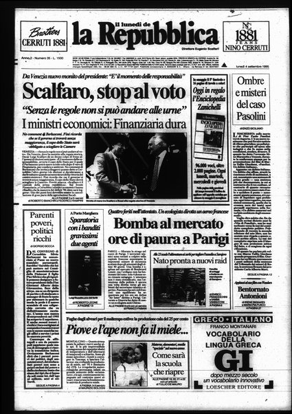 Il lunedì de La repubblica